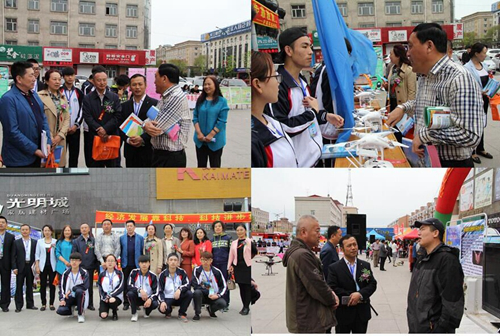 我院 “无人机”表演在科技活动周启动仪式上震撼全场