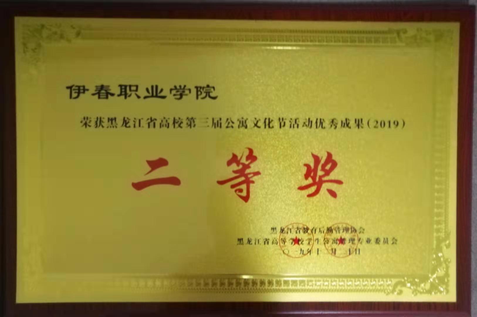 我校荣获黑龙江省高校第三届公寓文化节活动优秀成果二等奖 我校荣获黑龙江省高校第三届公寓文化节活动优秀成果二等奖